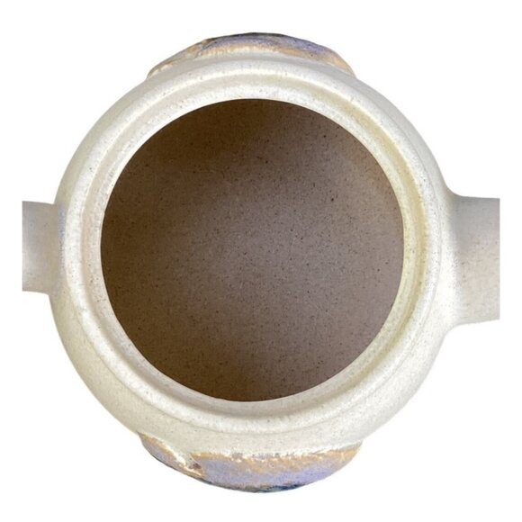 Art Pottery Teapot with Underwater Scene Fish Watercolor Effect Studio Signed - Picture 11 of 13